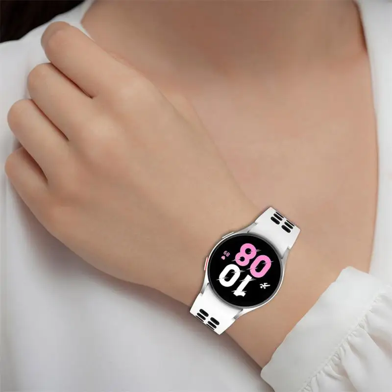 

For Samsung Galaxy Watch 4 For Samsung Galaxy Watch5/watch5 Pro Silicone Two-color Soft Band Sports Wrist Strap Silicone Strap