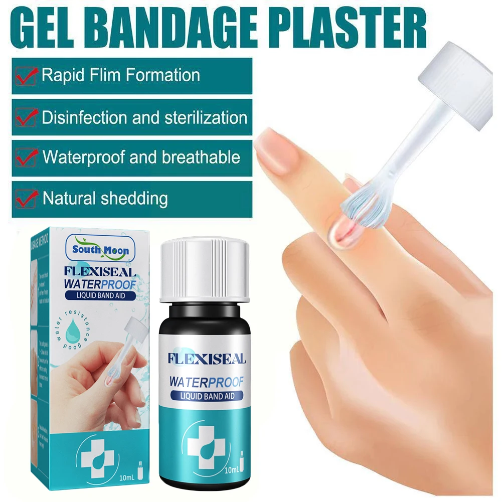 

10ml Waterproof First Aid Liquid Bandage Medical Disinfecting Hemostasis Plaster for Small Cut Wounds Healing Band-Aid Gel Patch