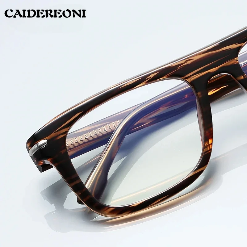 CAIDERONI TR Square Large Men Eyeglasses Optical Frame Presbyopia Personalized Photochromic Prescription Customized PFD2199