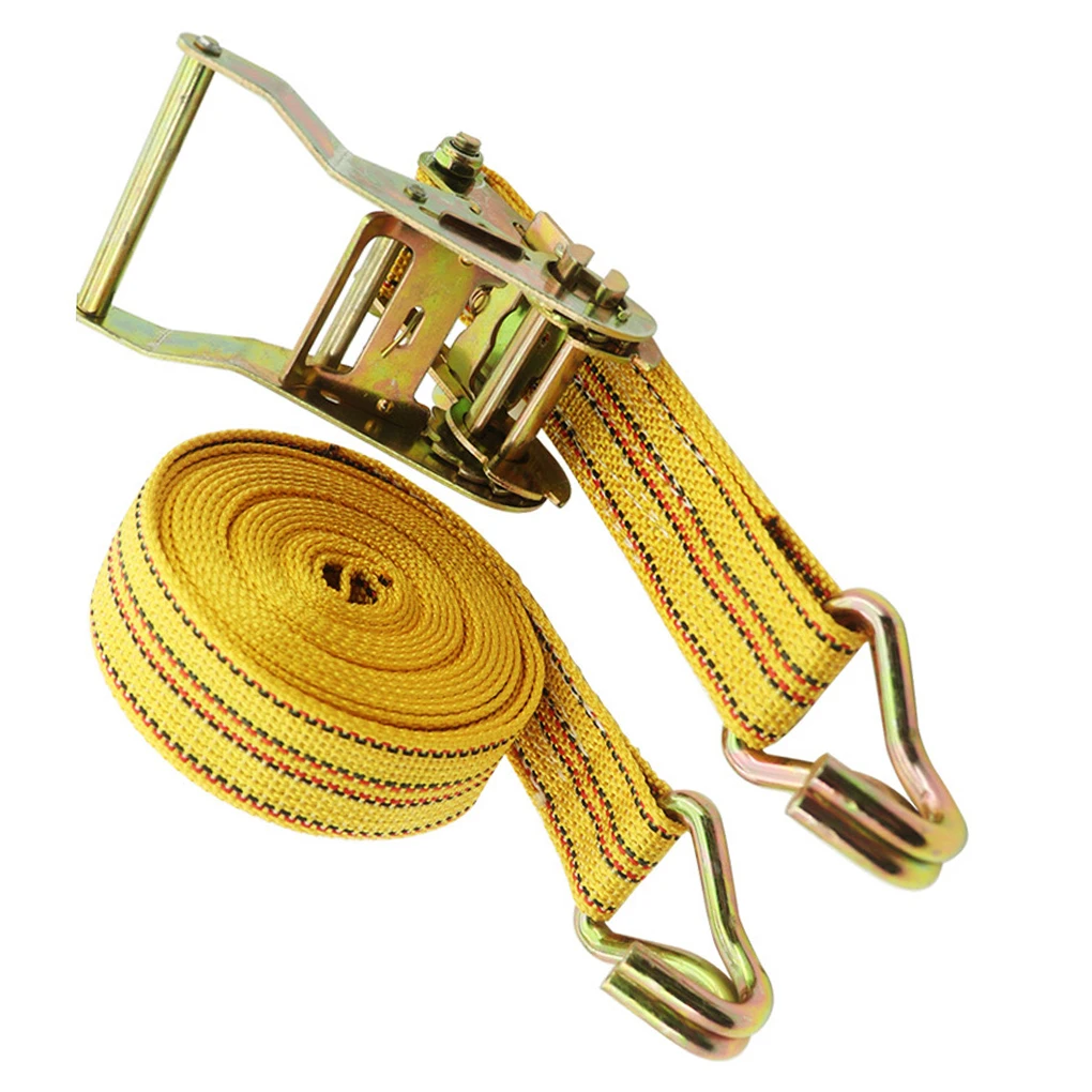 

Car Truck Straps Wide Belt Double Hook Tensioner Tie-Down Rope Tightening