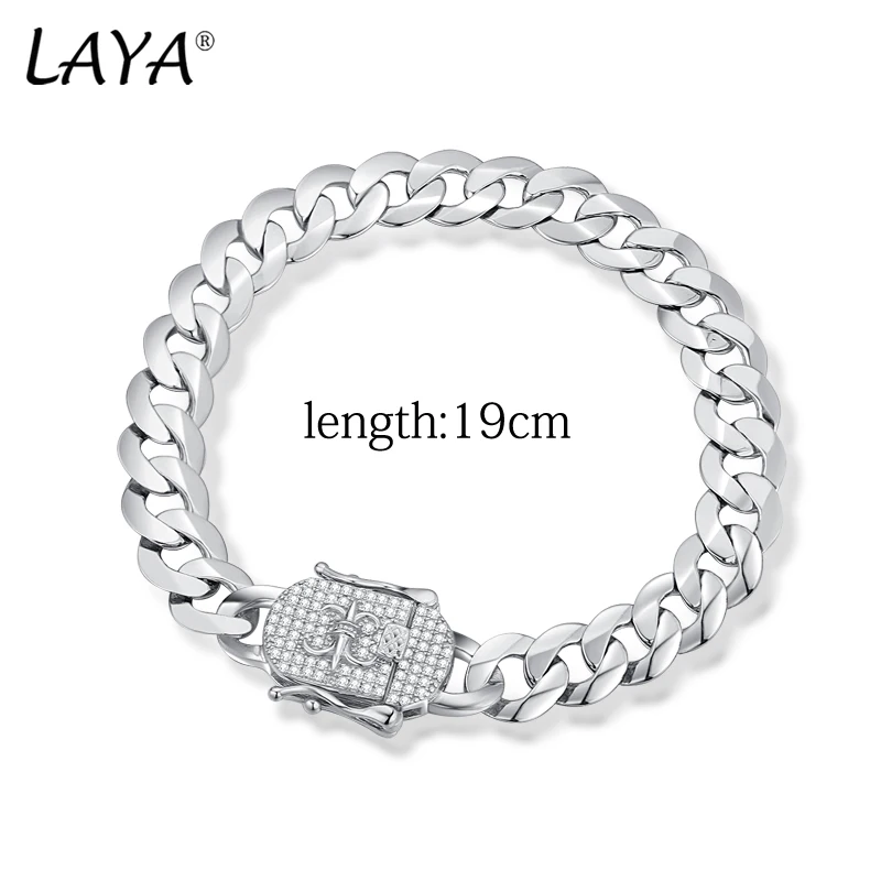 LAYA 2022 новый модный мужской браслет с кубинской цепочкой классический