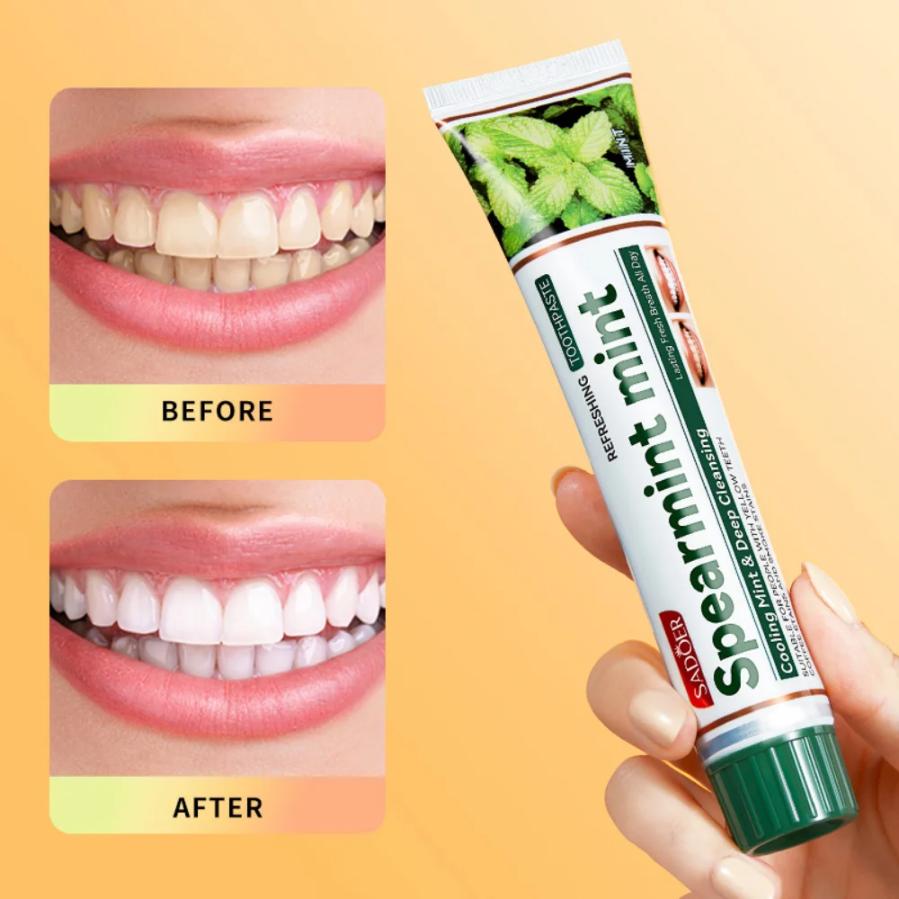 

Mint Toothpaste Refreshing Oral Care Deep Cleaning Toothpaste Remove Smoke Stains Yellow Teeth Whitening Oral Dental Care