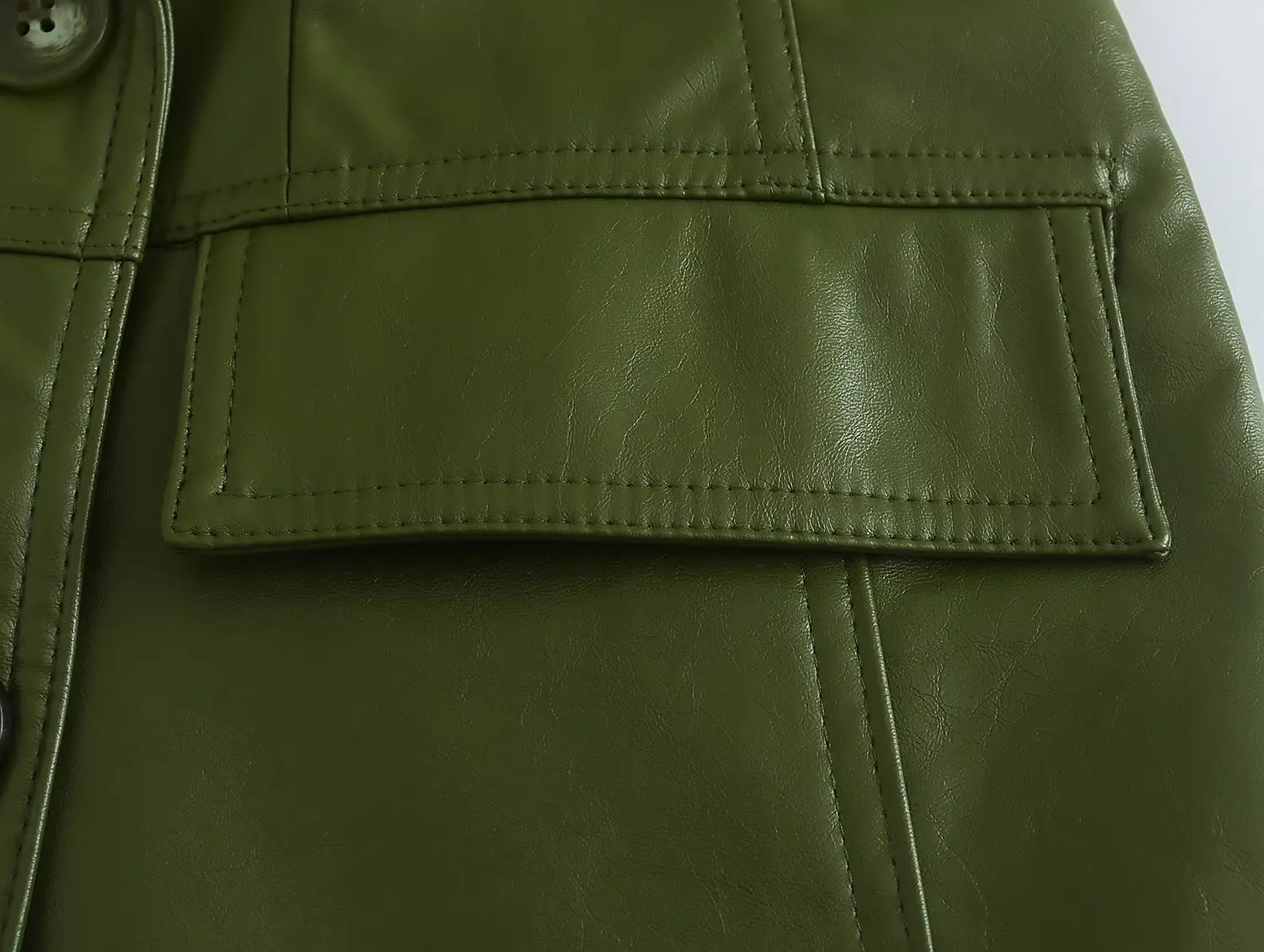 Women's autumn and winter 2022 new casual fashion chic imitation leather double-breasted blazer jacket + bell bottoms Mujer