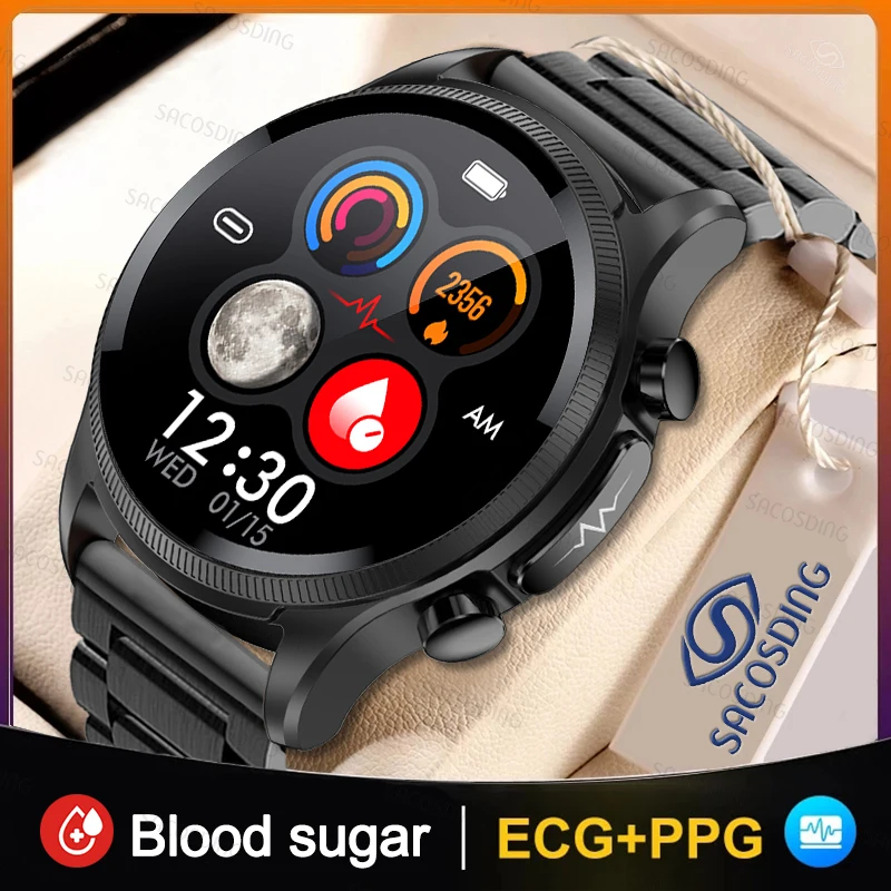 

"Cardica Blood Glucose Smart Watch ECG Monitoring Blood Pressure Body Temperature Smartwatch Men IP68 Waterproof Fitness Tracker