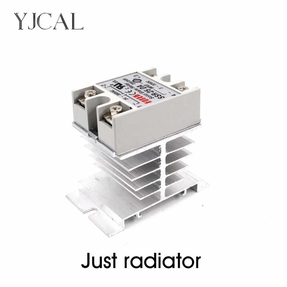 aliexpress.com - Mini Single Phase Solid State Relay SSR Aluminum Heat Sink Dissipation Radiator Newest Rail Mount For 10A-40A Relay