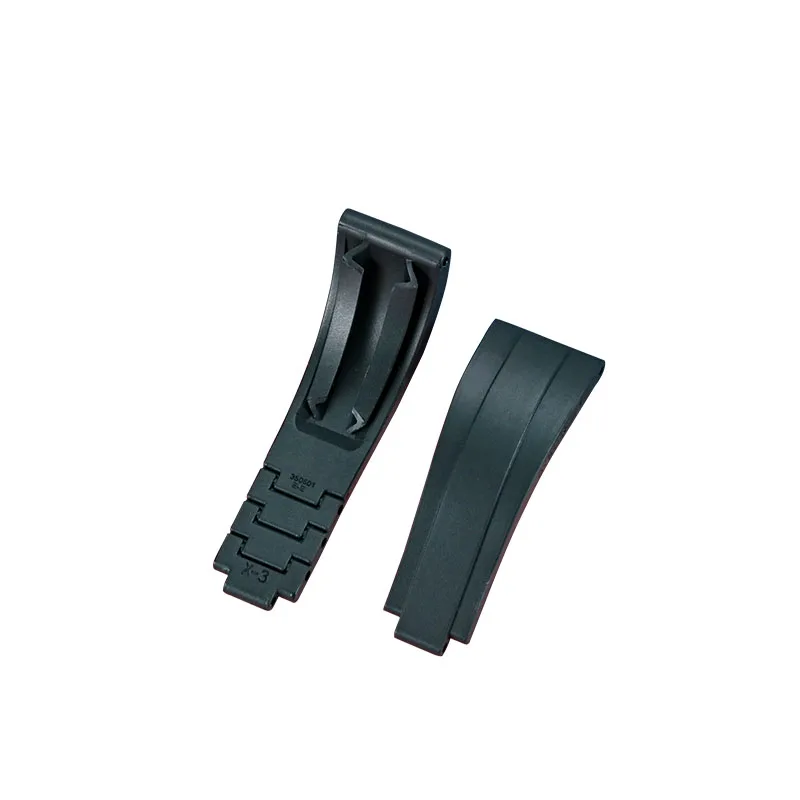 New 20mm 21mm Waterproof Rubber Watch Band For Rolex Watch Silicone Strap