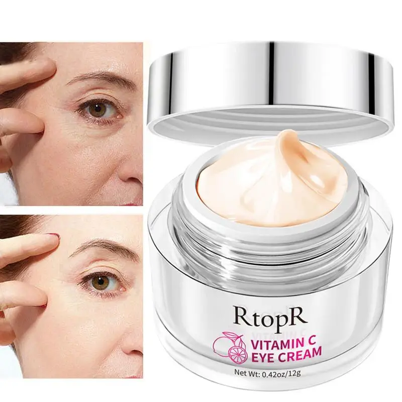 

Vitamin C Eye Cream Moisturizing Vitamin C Eye Essence Cream Under Eye Brighten Skin Care Dark Circles Under Eye Care Puffiness