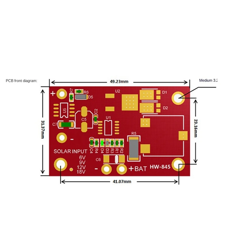 3S 3A 12V MPPT Модуль контроллера солнечного фотоэлектрического зарядного устройства