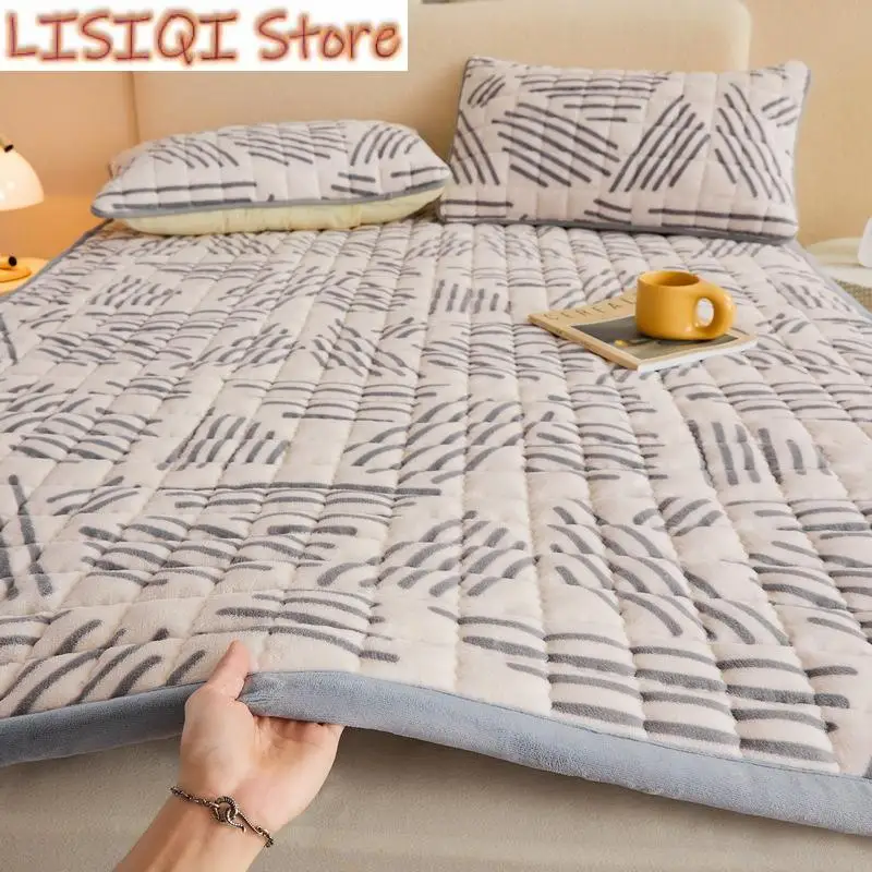 Новый мягкий матрас тонкий с принтом из молочной муки класса А однотонный татами