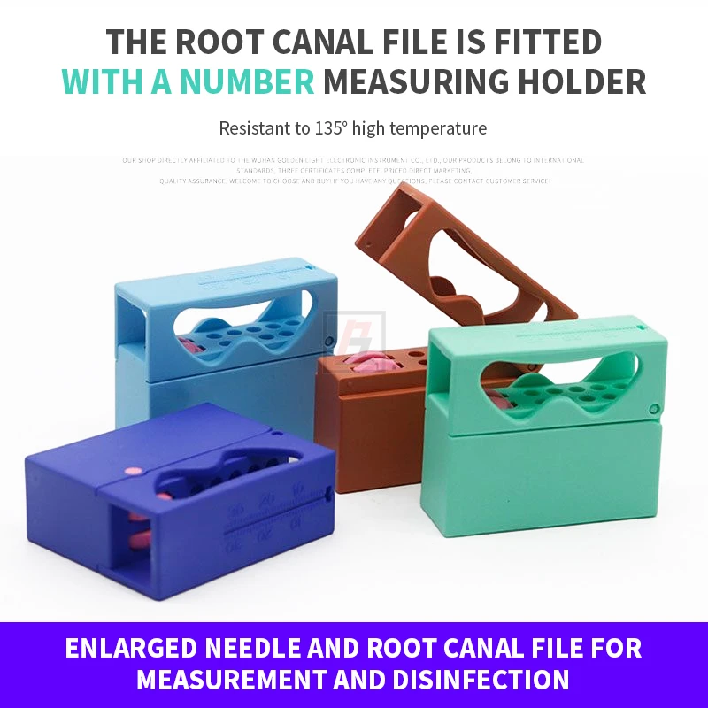 

Dental 10 hole root canal file with counting and measuring device, large taper file frame, rotary machine expansion frame
