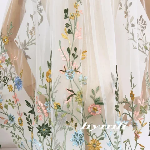 Кружевная фата Hymli с цветочным принтом