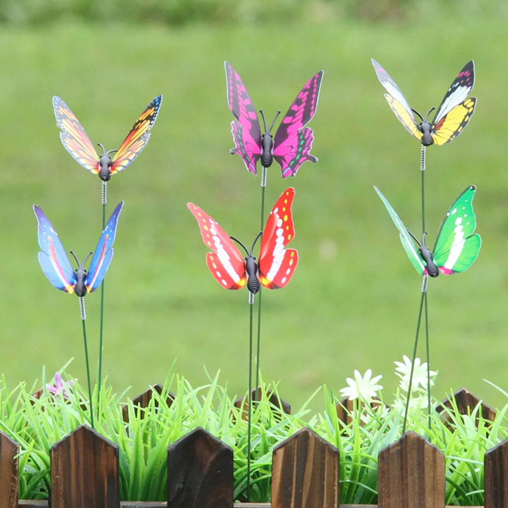 

Decor Stakes Garden Yard Decorations Ornaments Decoration Lawn Butterflies Sticks Flower Stake Pinwheels Bed Clearance Outdoor