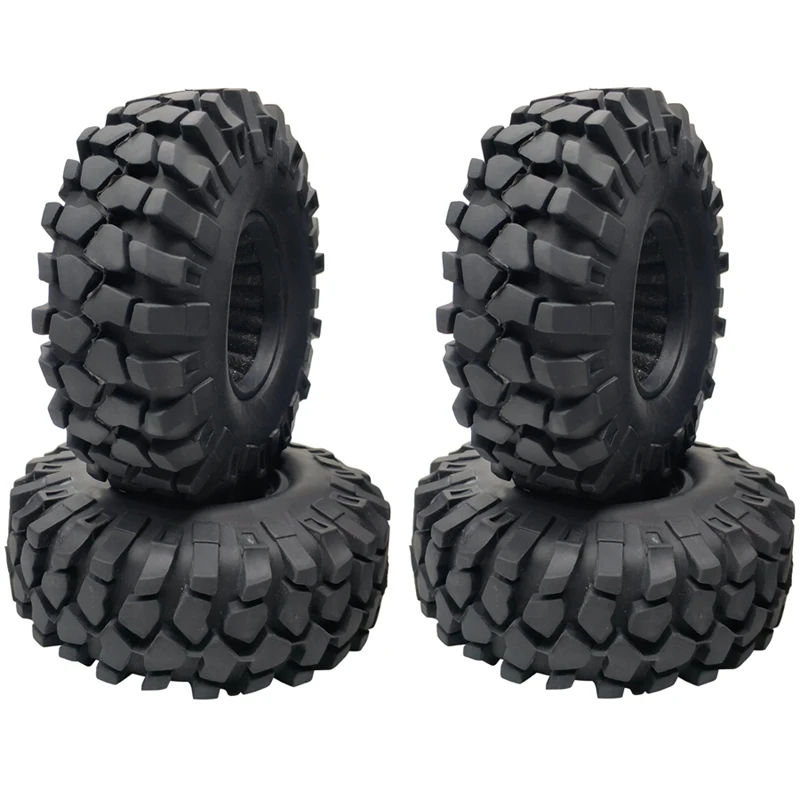 Neumático de goma de 1,9 pulgadas, 4 piezas, 1,9, 108x40mm, para 1/10 RC Crawler Traxxas TRX4 Axial SCX10 III AXI03007 90046