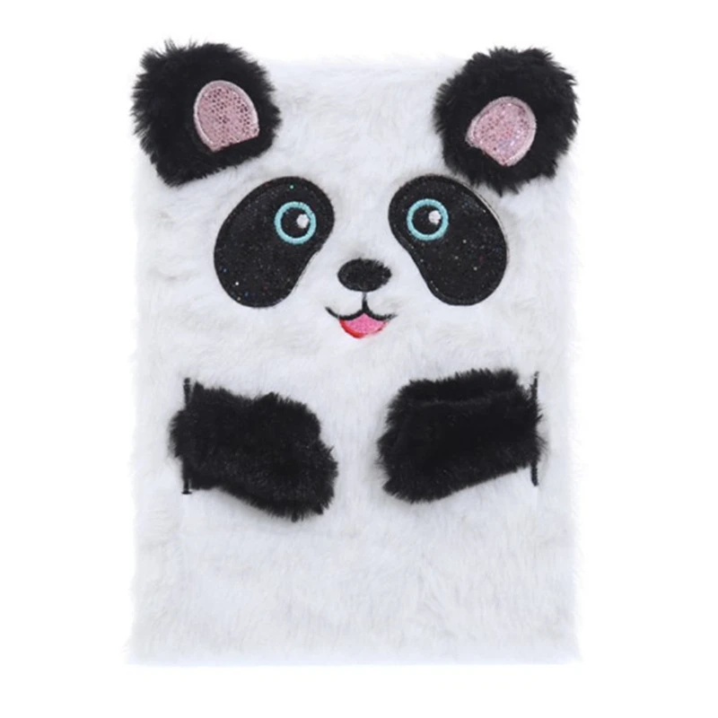 

Cartoon Plush Notebook Cute Cat Panda Notepad Office Stationery School Supplies