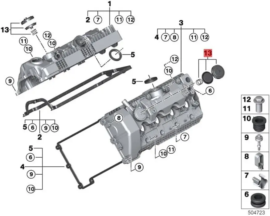Обратный клапан LINK-LOCK N62 11127547058 для E66 E53 E70
