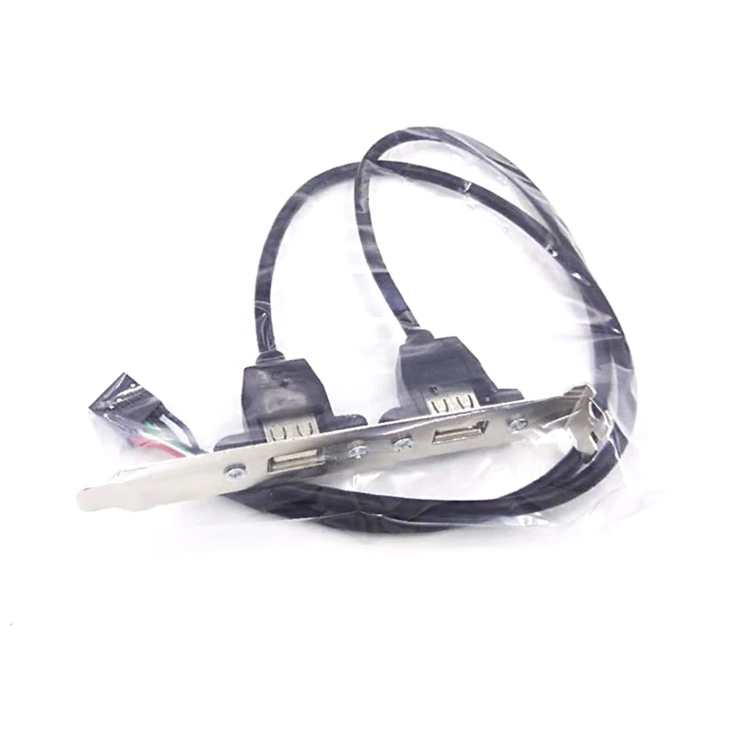 Y1UB 2 порта USB2.0 USB 2.0 гнездо к материнской плате 9-контактный адаптер PCI-кабеля