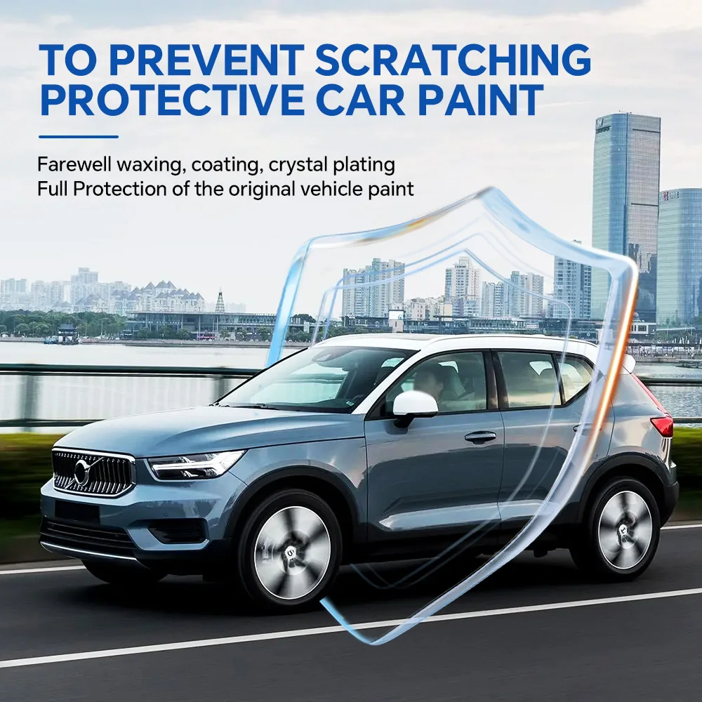 Фото Для Volvo XC40 Recharge 2023-2024: Предварительно вырезанная защитная пленка для кузова автомобиля, 8.5 мил, ТПУ, ППФ, антицарапийная, самовосстанавливающаяся, прозрачный защитный комплект, устойчивый к повреждениям. №2