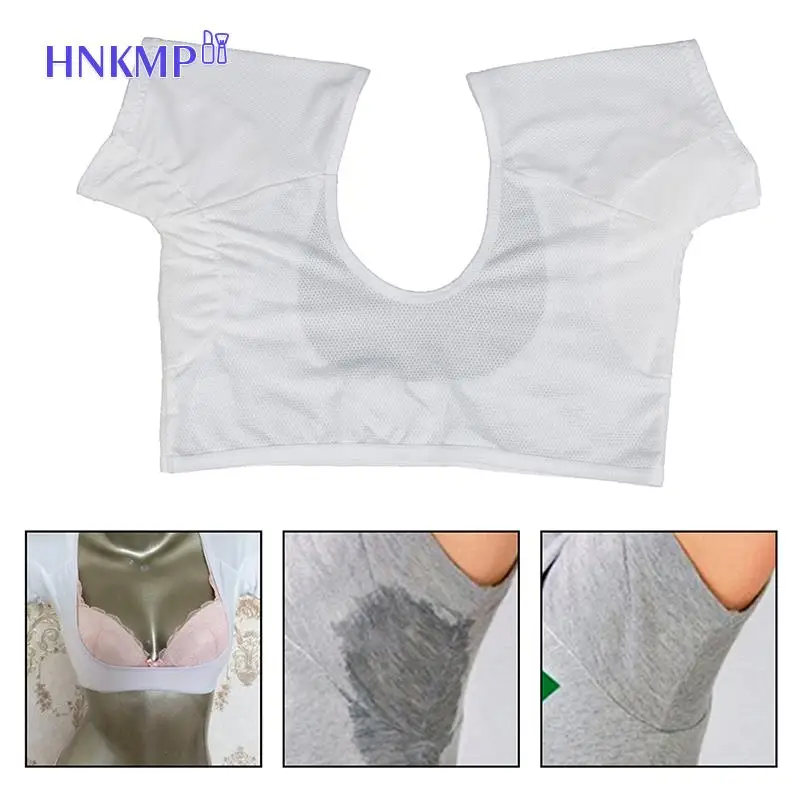 

1Pc White T-shirt Shape Sweat Pads Reusable Washable Underarm Armpit Sweat Pads