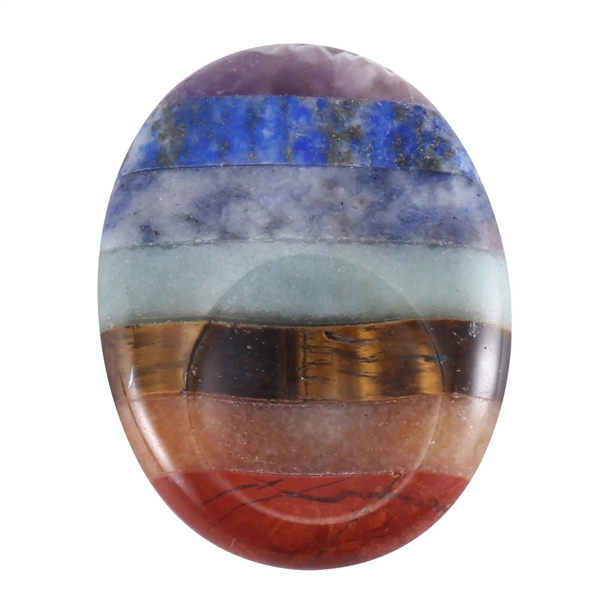 7-чакраный камень для беспокойства с большим пальцем снятия стресса медитации