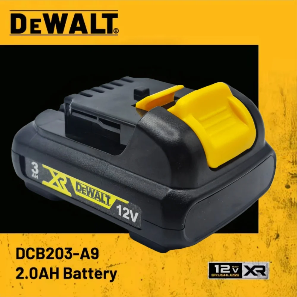 Фото Литиевая батарея DEWALT 12В 3Ач серии DCB для электроинструментов, совместимая с DCB120, DCB123, DCB125, DCB124, DCB122, DCD710 №1