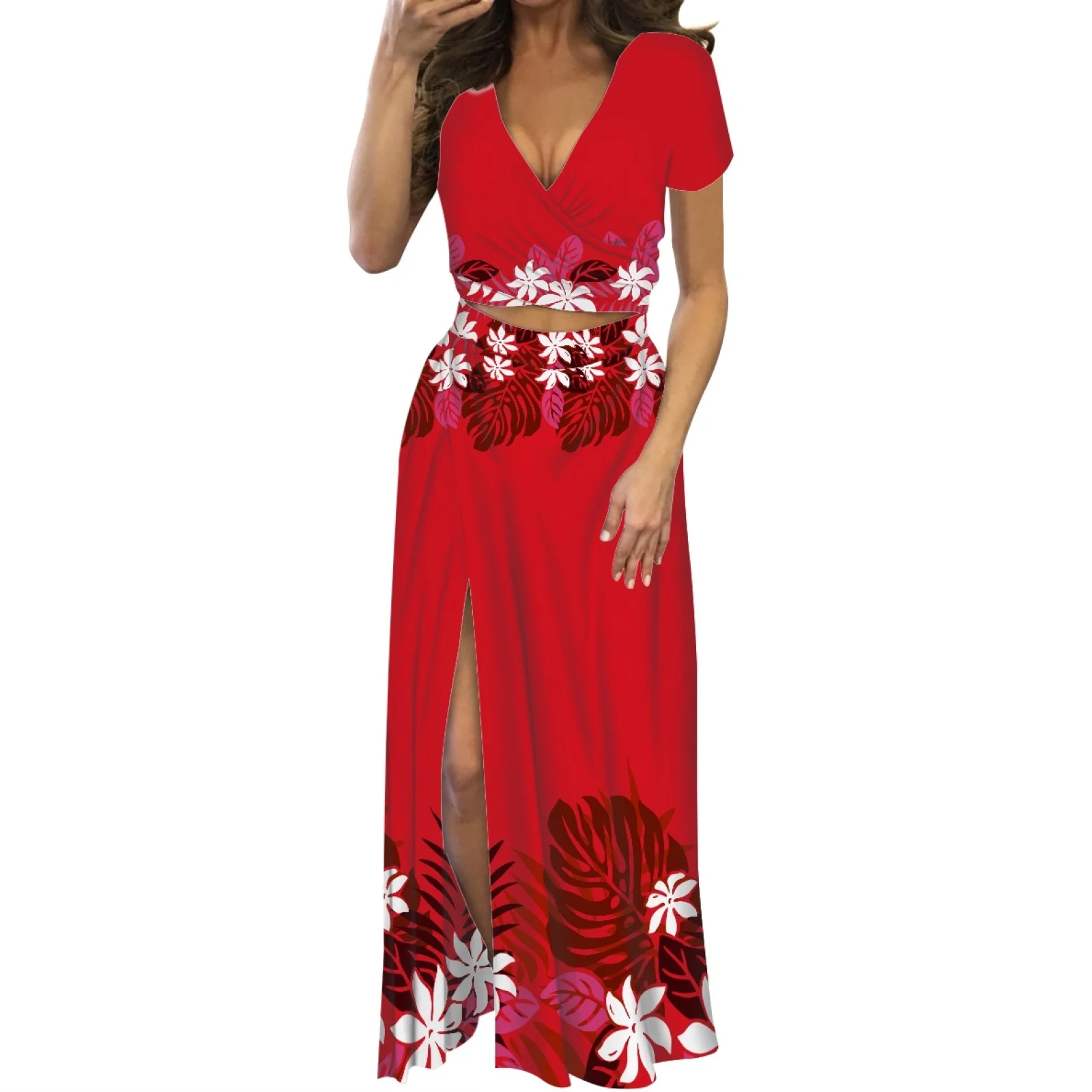 Женское платье макси Binienty красное