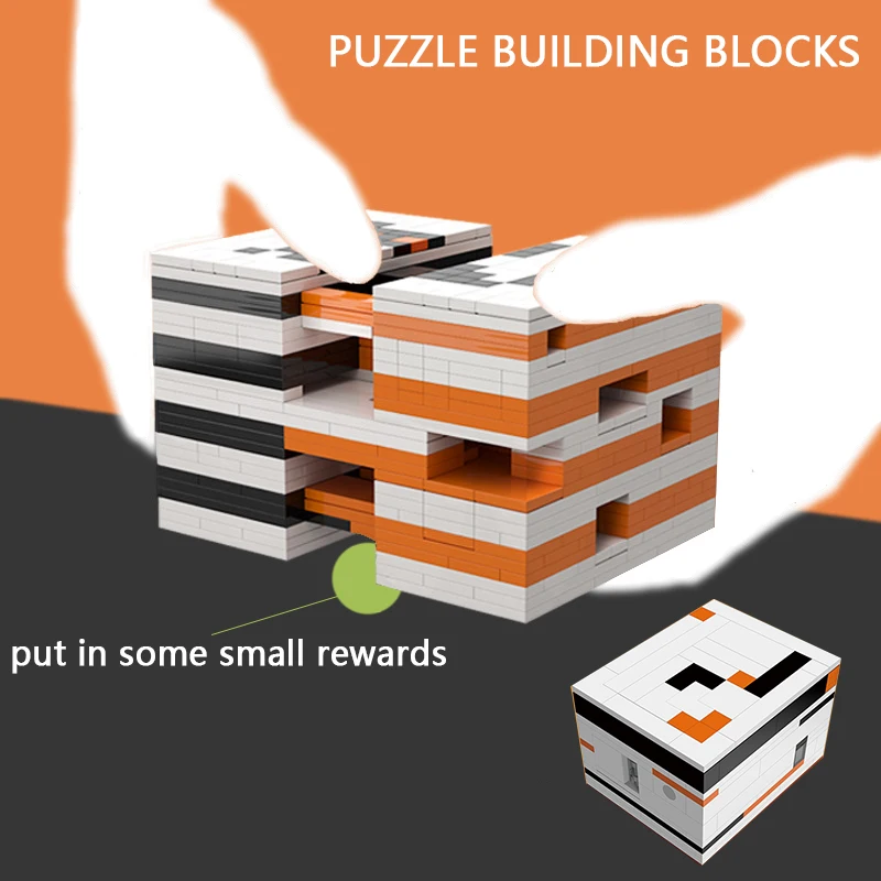 

Puzzle Building Blocks Magic Building Blocks Intelligence Decryption Box Game Puzzle Vending Model Bricks Toys Gifts