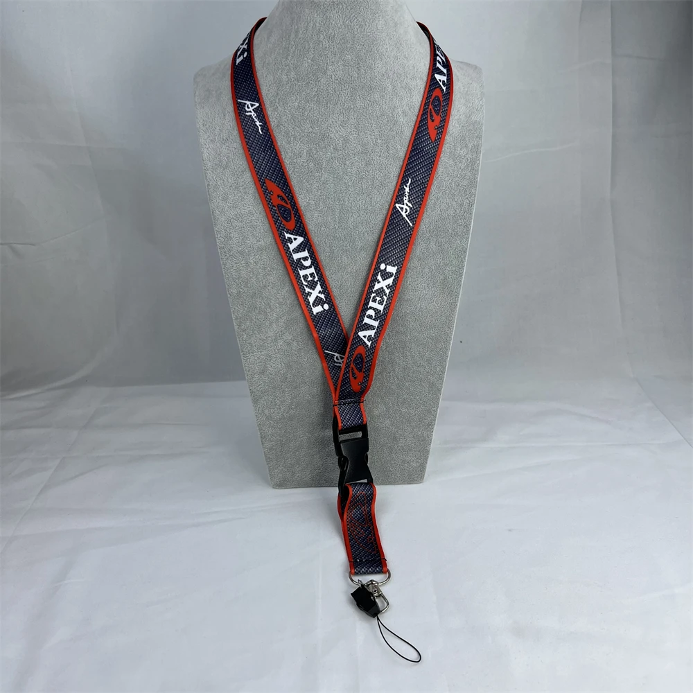 

Car Keychain Hanging Neck Anti Lost Rope Signed Version Colorful Logo Culture Emblem For APEXI BMW HONDA TOYOTA KIA Accessories