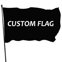 custom flag 90x150cm polyester pongee with customized printing design brass grommets hanging flying decorative flags and banners