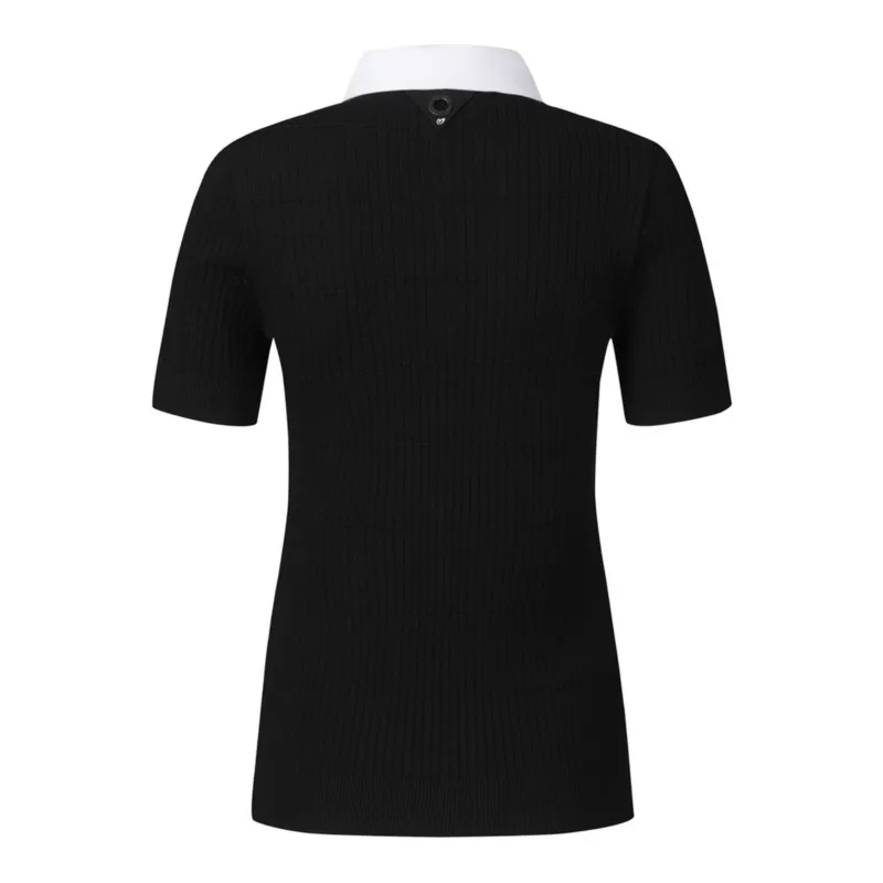 Golf Ladies High-end Knitwear Lapel Short Sleeve Shirts Women's Sports POLO Tops