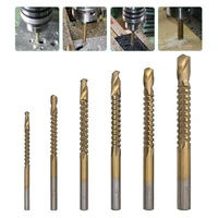 63pcs spiral screw metric composite tap drill bit tap twist cobalt drill bit set drill bit set for drilling cutting polishing