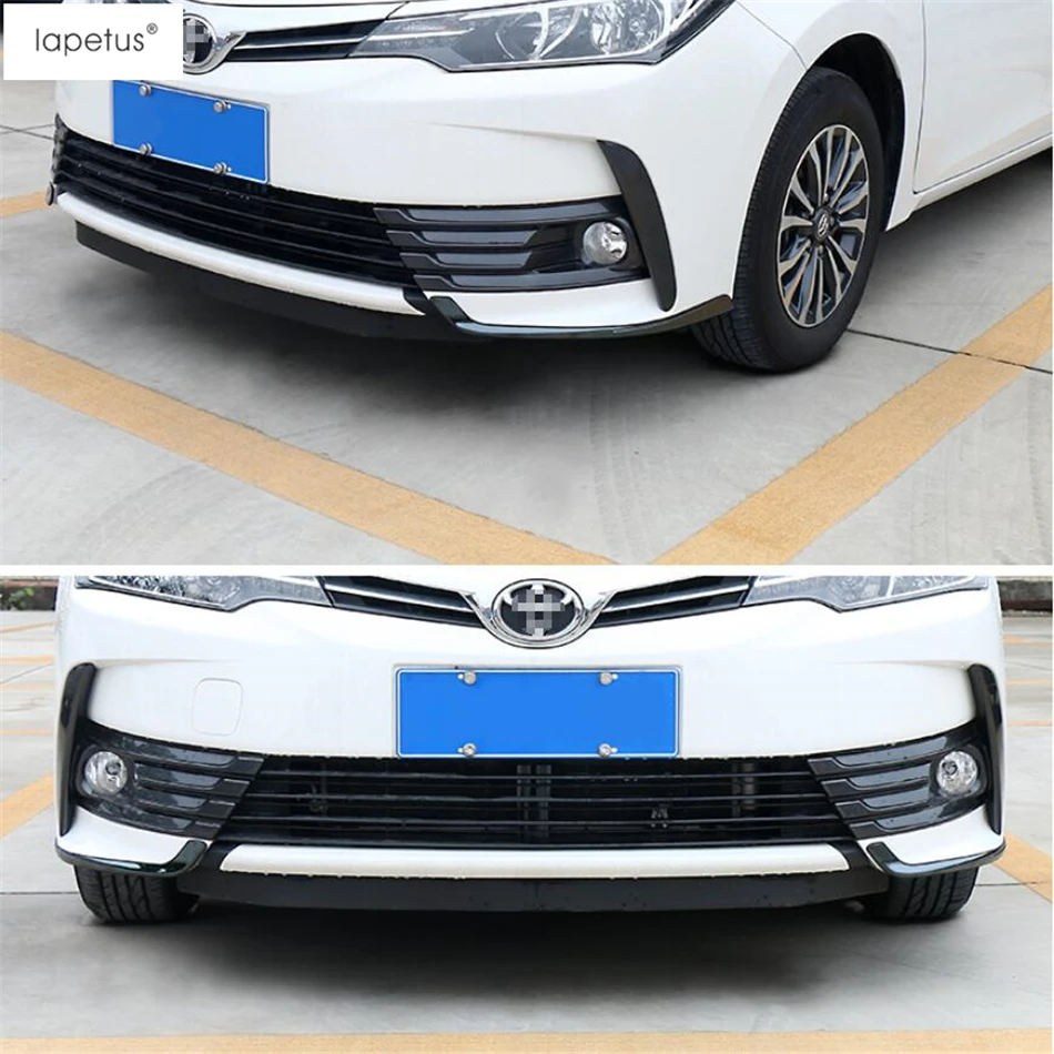 Фото Аксессуары из нержавеющей стали для Toyota Corolla 2017 2018, передние противотуманные фары, лампа, подсветка для глаз, фотооболочки, комплект обшивки №2