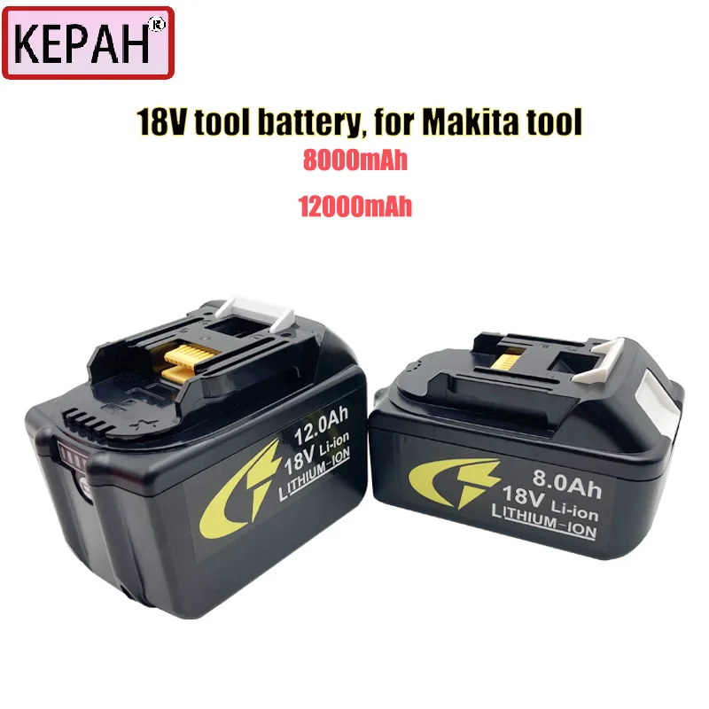 

18V 8.0Ah 12AH lithium battery, LXT1850 BL1860 tool specific，for high-pressure water guns and exhaust fans，Makita electric tool