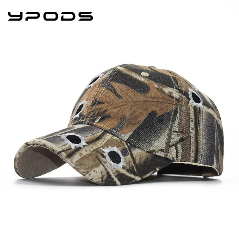 

Peaked Cap Pop-camouflage Bamboo Embroidered Baseball Cap