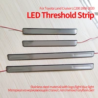 car door light led threshold strip welcome pedal auto channel accessories for toyota land cruiser lc200 2008 2020