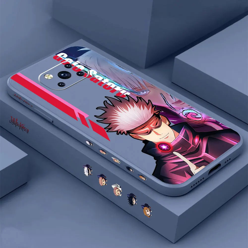 

Jujutsu Kaisen Gojo Satoru Phone Case For Xiaomi Mi Poco M4 M3 X3 X2 F3 GT CC9 CC9E 8 6X 9 A3 A2 Mix X4 X3 X2 X2S Pro Lite Cover