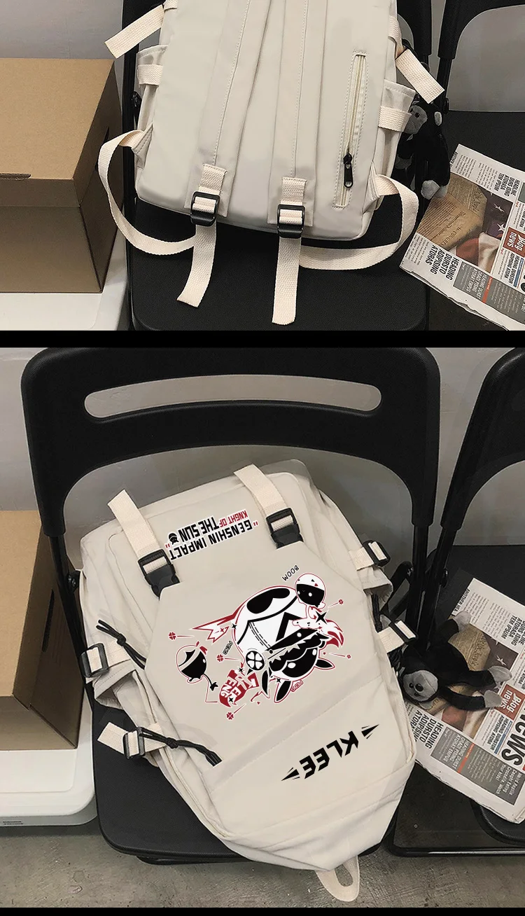 Ударопрочный рюкзак Genshin милый школьный для девочек и мальчиков женский модный