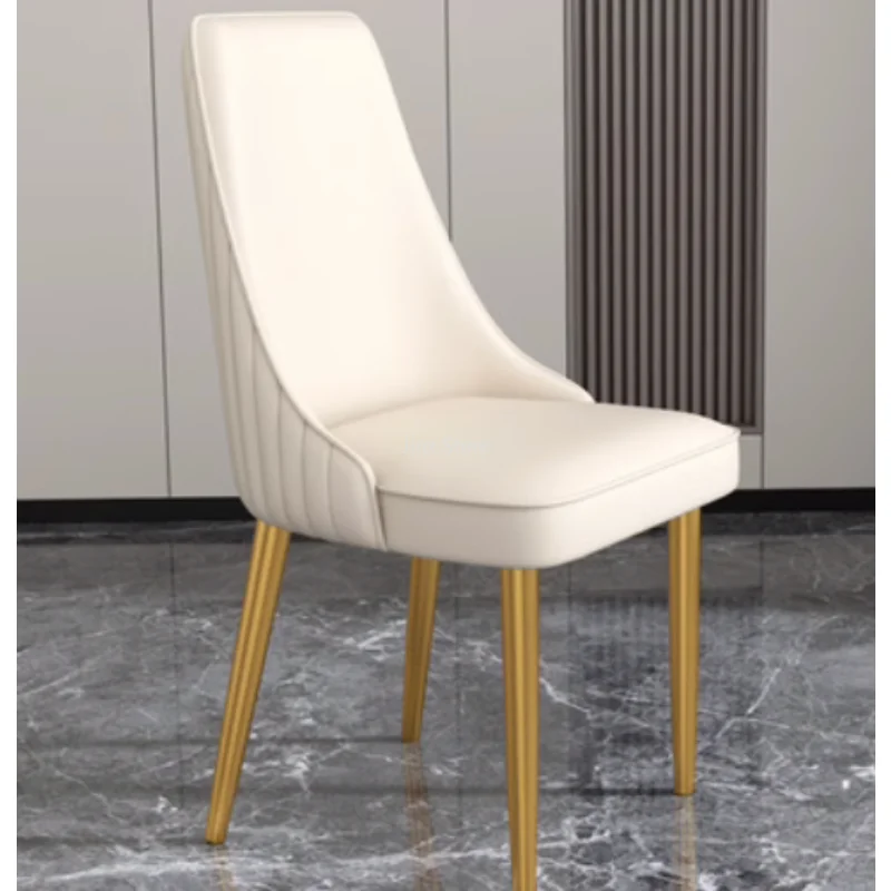 

Кожаный современный обеденный стул, металлический стул, складной дизайнерский стул, кухонная мебель DC059