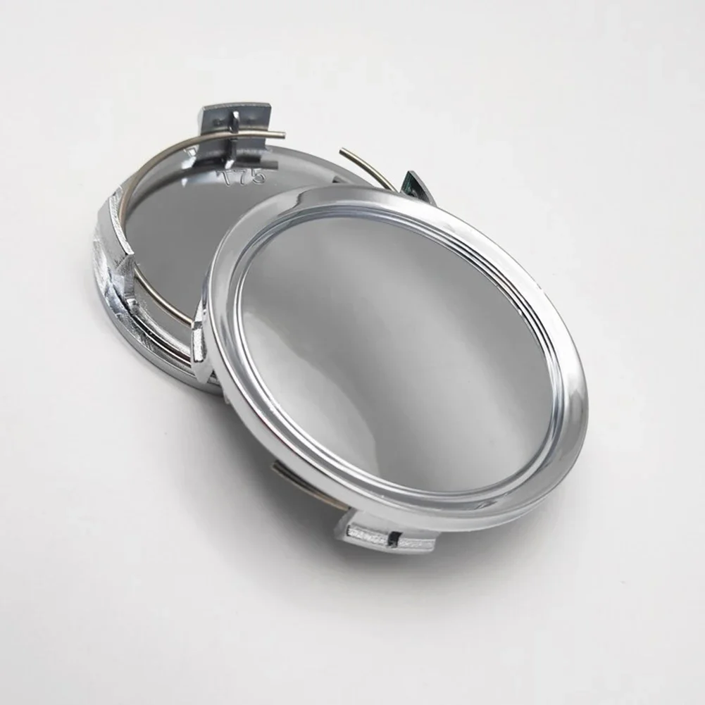 4 х 75 мм (2 95 дюйма) центральная крышка колес хромированная серебристая