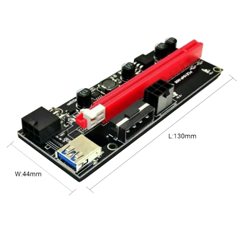 8 шт. VER009 USB 3.0 PCI-E Riser VER009S Express 1X 4X 8X 16X Карта адаптера удлинителя SATA 15Pin на
