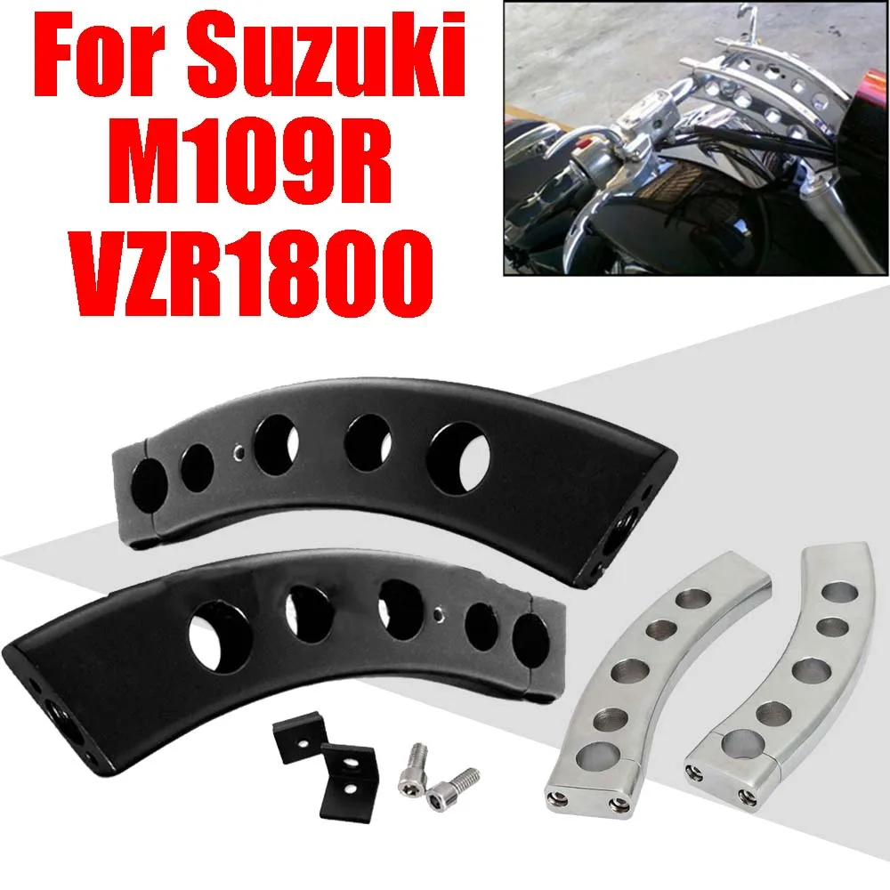 

For Suzuki Boulevard M109R M109 M 109 R VZR1800 VZR 1800 Accessories Handlebar Riser Clamp Mount Heightening Handle Bar Adapter