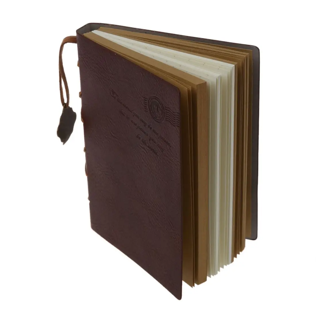 

Delicate Cool Classic Vintage Leather Bound Blank Pages Journal Diary Notebook