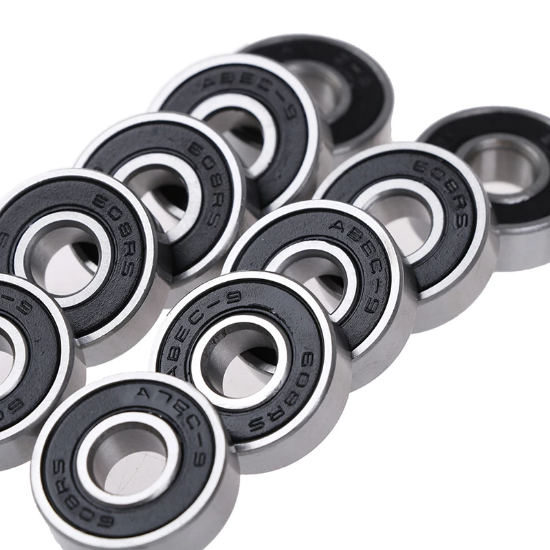 

10pcs Black For ABEC 9 High Performance Skate Scooter Skateboard Wheel Bearing