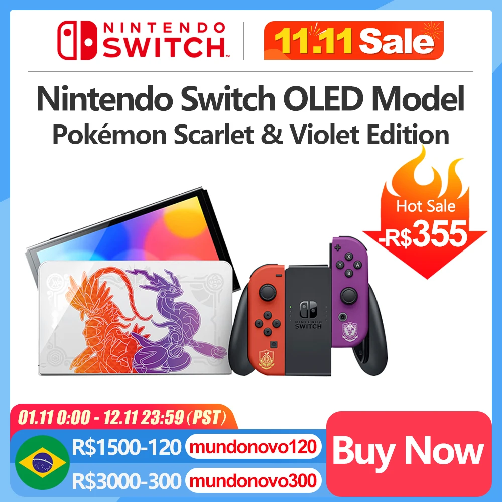 Najtaniej Nintendo Switch OLED Pokemon Szkarłatna I Fioletowa Edycja Limitowana Kolorowa Konsola Do Gier Z 7 Cal Ekranem OLED Najtaniej Nintendo Switch OLED Pokemon Szkarłatna I Fioletowa Edycja Limitowana Kolorowa Konsola Do Gier Z 7 Cal Ekranem OLED
