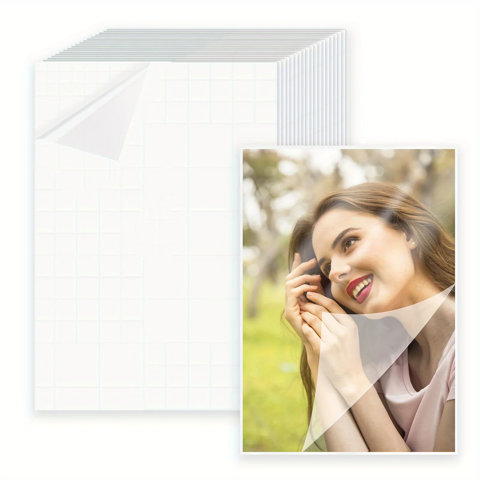 

Прозрачная самоклеящаяся пленка Husper для холодного ламинирования А6 50 листов