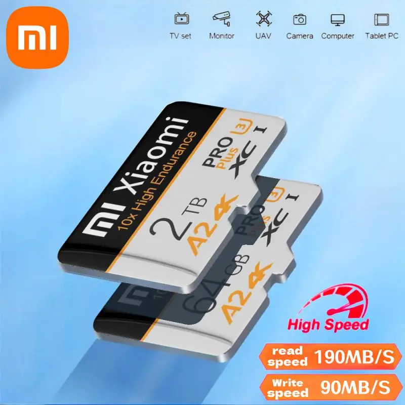 Xiaomi высокоскоростная мини SD карта памяти 256 Гб класс 10 Micro TF флэш-карта usb