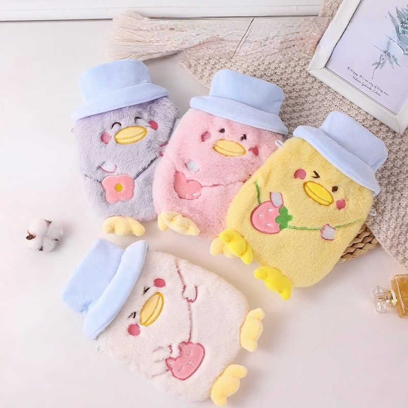 

Removable and Washable Plush Hot Water Bag with Water Injection Portable Hand Warmer Bag with Thickened Leak-proof Hand Warmer