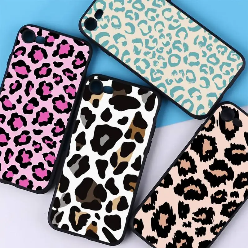 

YNDFCNB Leopard Tiger pattern Phone Case Silicone Soft for iphone 14 13 12 11 Pro Mini XS MAX 8 7 6 Plus X XS XR Cover