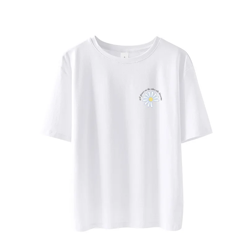 

2022new Short Sleeve O-Neck T-shirt Women Regular Animal Summer Cotton T Shirt Women Style Spring/Autumn Broadcloth