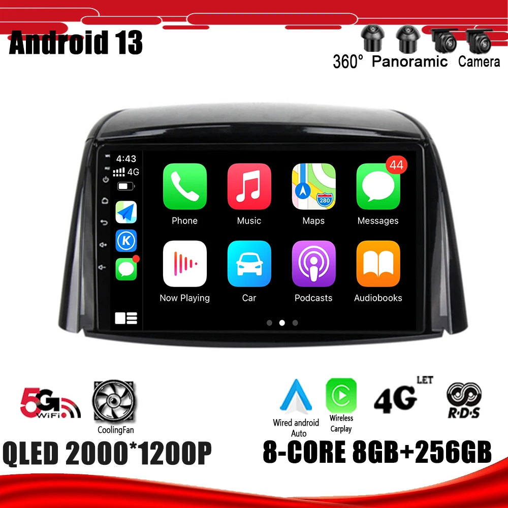 

Автомагнитола на Android 13, мультимедийный плеер для Renault Koleos 2008-2016, навигация, GPS, DSP, Carplay, Wi-Fi
