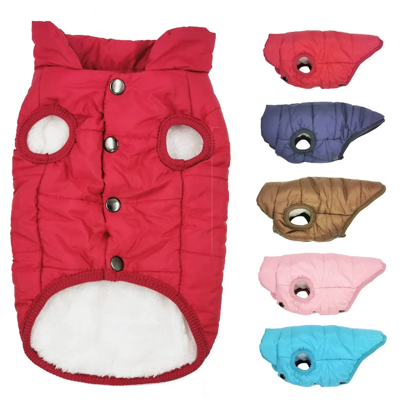 

Dog Winter Vest Coats Dogs From 2 To 5 Kg Puppy Padding Dog Clothes Jumpsuit Chihuahua Warm Coat Pet Clothing Jacket for Dogs